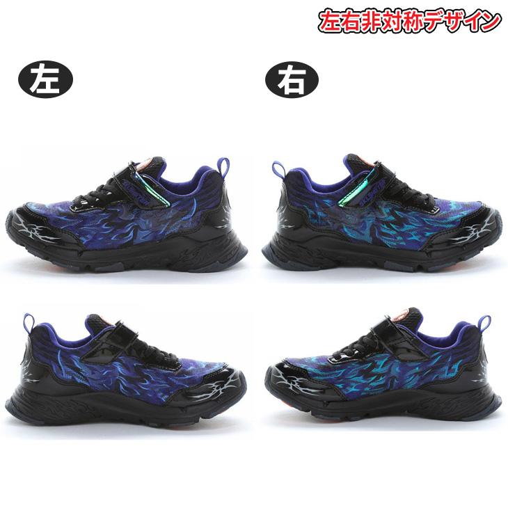 SKLSHOTER スニーカー 22.5/23.0/23.5 2E　3足セット SKLSHOTER ムーンスター スキルシューター キッズシューズ 幅広 3E