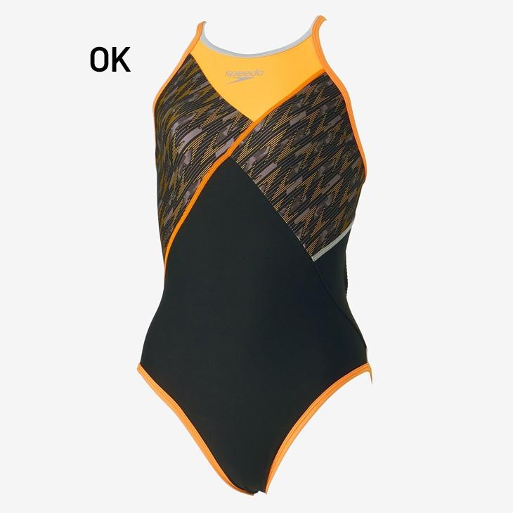 speedo レディース スポーツ用水着 L ブラック/ピンク speedo スピード トレーニング水着 レディース 水泳 競泳 SPEEDO