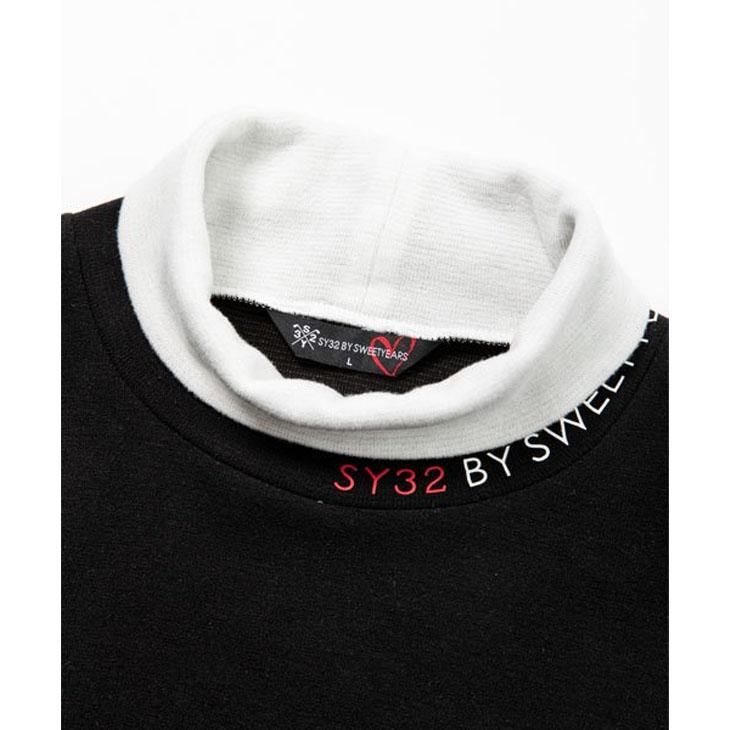 SY32 by SWEET YEARS モックネックシャツ メンズ ゴルフウェア SY32 by SWEET YEARS モックネックシャツ メンズ ゴルフウェア