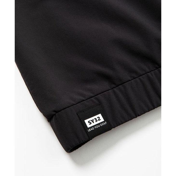 SY32 by SWEET YEARS：ゴルフジャケット：メンズ：Lサイズ：黒 SY32 by SWEET YEARS ジャケット 裏フリース メンズ ゴルフ