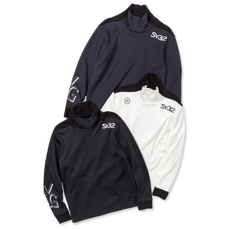 サイズ：L SY32 BY SWEET YEARS GOLF エスワイサーティトゥ  ハイネック長袖Tシャツ  ブラック系 [240101487043] ゴルフウェア レディース ストスト SY32 BY SWEET YEARS GOLF［エスワイサーティトゥバイスウィート
