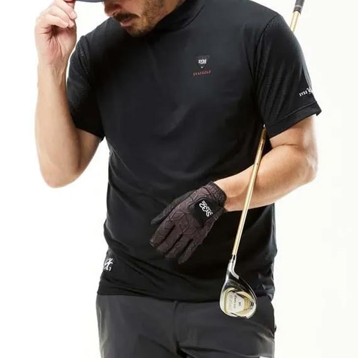 SY32 by SWEET YEARS BY GOLF メンズ 半袖シャツ モックネック