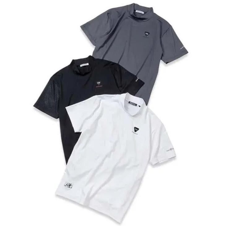 SY32 by SWEET YEARS BY GOLF メンズ 半袖シャツ モックネック