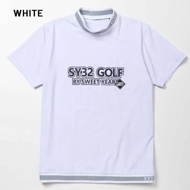 SY32 by SWEET YEARS BY GOLF メンズ 半袖シャツ モックネック
