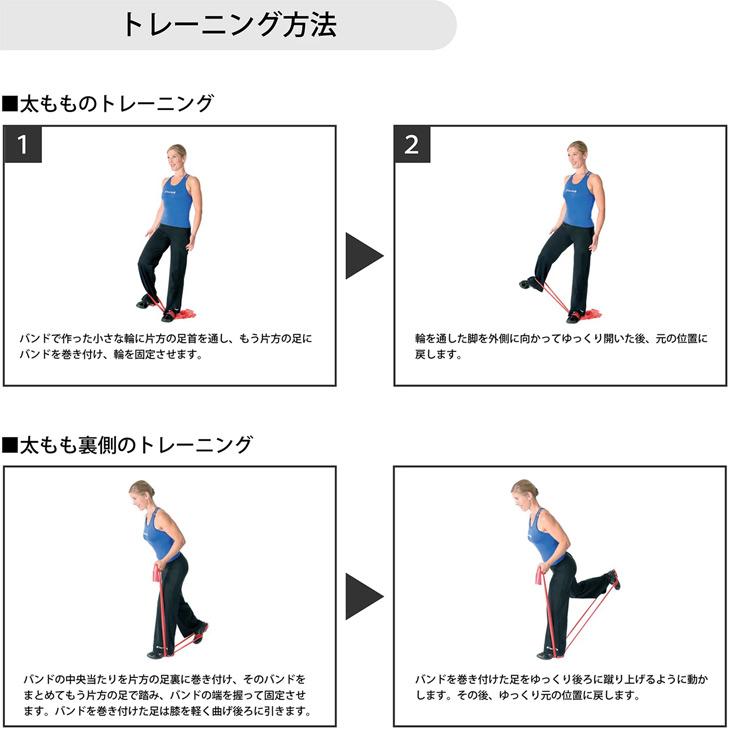 D&M セラバンド トレーニングバンド 全長2m 青 ブルー 強度レベル+2 ディー＆エム THERABAND マニュアル冊子付 トレーニングゴム 筋トレ フィットネス /TBB4 | THERABAND | 13