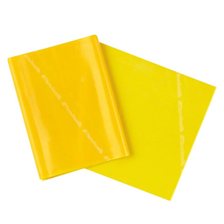 D&M セラバンド トレーニングバンド 初心者向け 強度レベル-1 黄 イエロー 全長1m ディー＆エム THERABAND ビギナー トレーニングゴム /TBE1 | THERABAND | 01