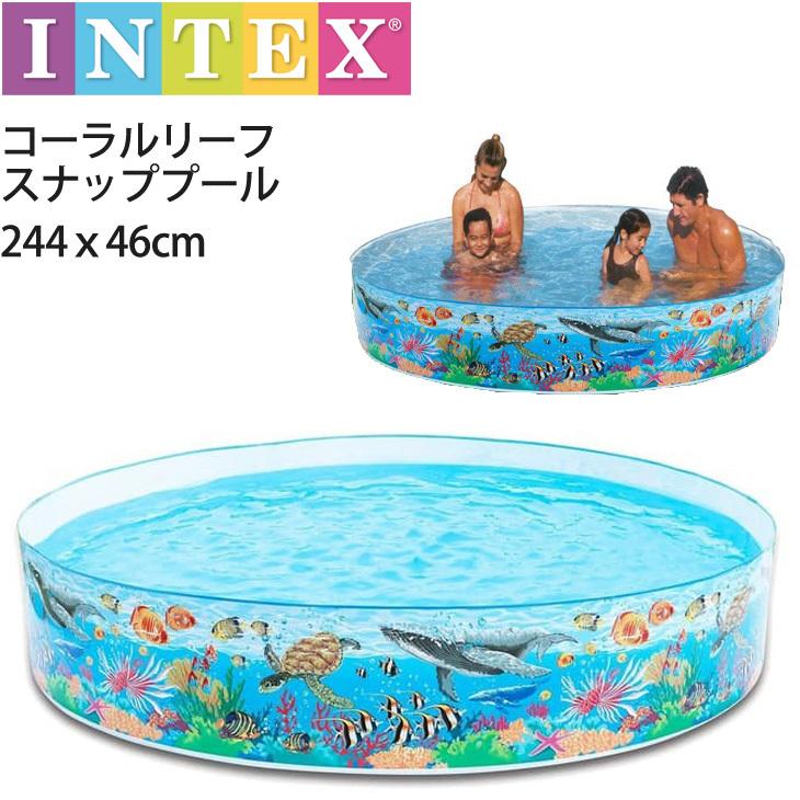 INTEX 家庭用プール 空気入れ不要 大型 ビニールプール インテックス