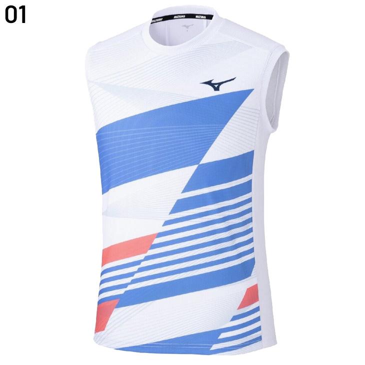ミズノ メンズ テニス ノースリーブシャツ ハーフパンツ Mサイズ 新品 MIZUNO（ミズノ） ノースリーブ メンズ ユニセックス ドライエアロ
