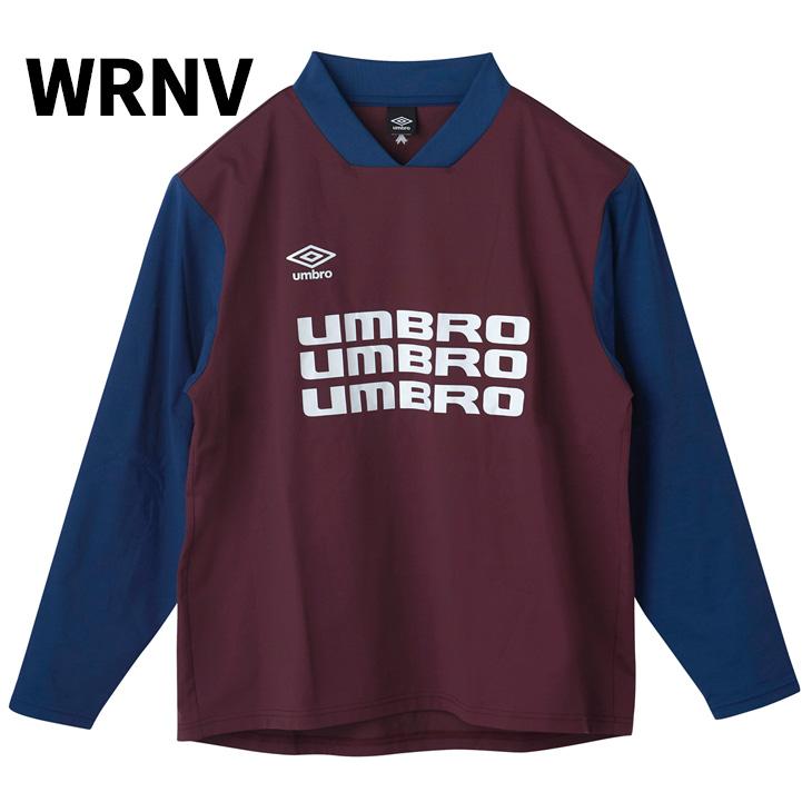 90s USA製 UMBRアンブロ 長袖ゲームシャツ サッカーTシャツ umbro 長袖ゲームシャツ（ワンポイントデザイン）｜吸汗速乾・速乾・UV