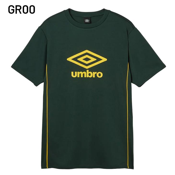 UMBRO 緑/黒 半袖スポーツシャツ L umbro（アンブロ） 半袖 Tシャツ メンズ プラクティスシャツ サッカー