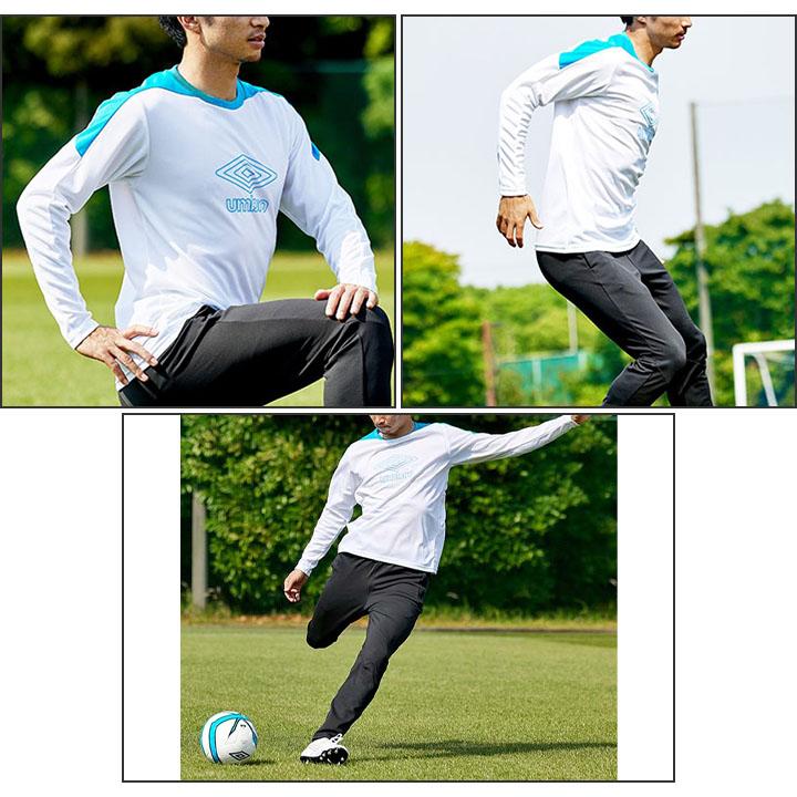 長袖シャツ メンズ レディース Tシャツ/アンブロ umbro プラクティスシャツ/スポーツウェア 吸汗速乾 UVカット サッカー トレーニング ランニング /UUUUJB53｜apworld｜10