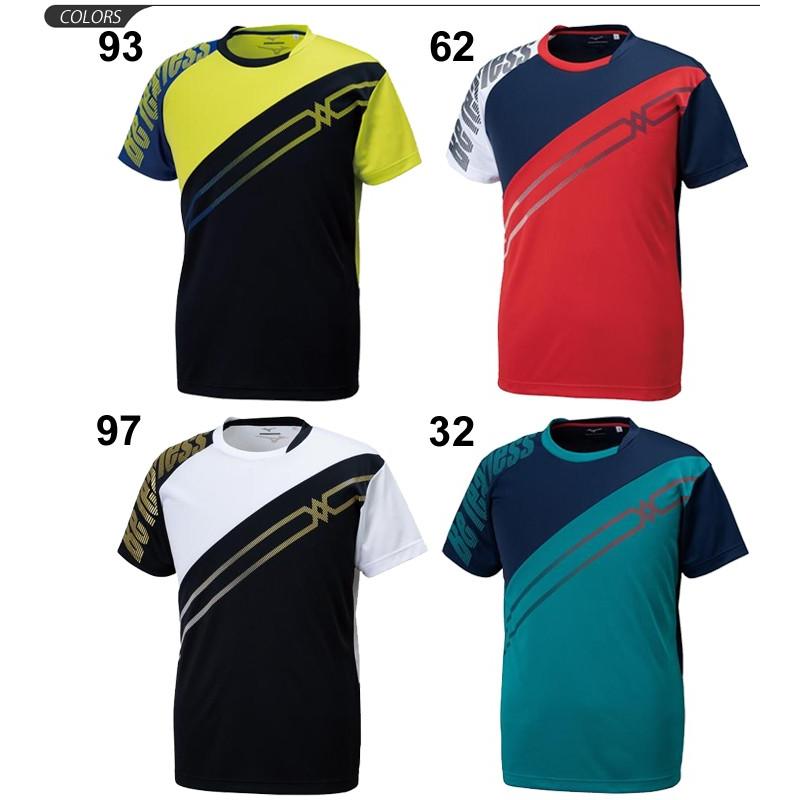 プラクティスシャツ 半袖 Tシャツ メンズ レディース ミズノ mizuno バレーボールウェア スポーツウェア トレーニング 練習着 部活 バレー/V2MA9581｜apworld｜02