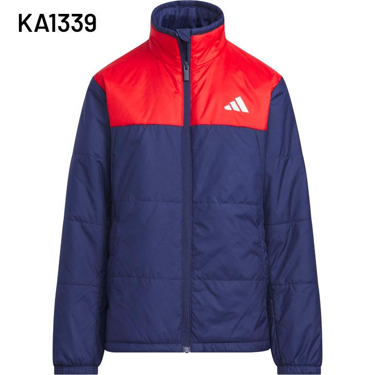 adidas アディダス 160  ジャンパー ジャケット ジッパー フード adidas（アディダス） 中綿ジャケット キッズ ジュニア adidas KESS パ