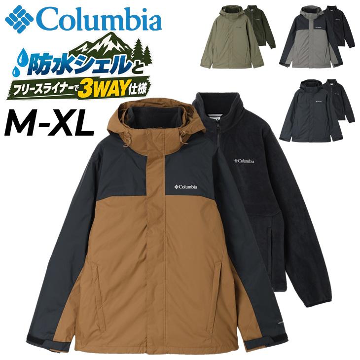 美品コロンビア防水透湿機能オムニテックColumbia3wayアウターM 濃紺 Columbia（コロンビア） 3WAY ジャケット メンズ ウォータータイト