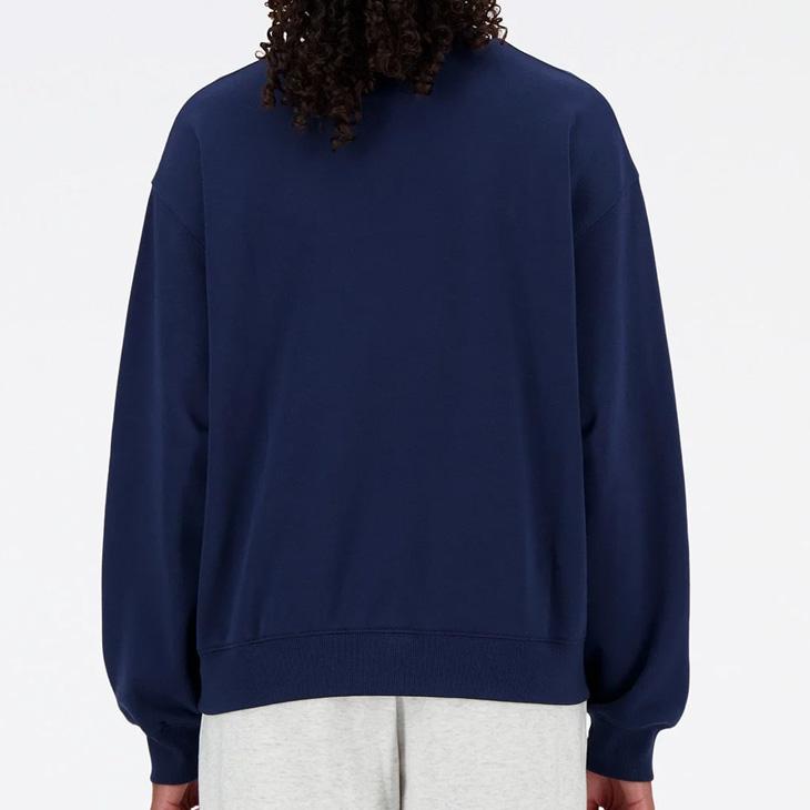 New Balance ネイビー 長袖トレーナー Sport Essentials French Terry Logo Crew - Joe's New Balance Outlet