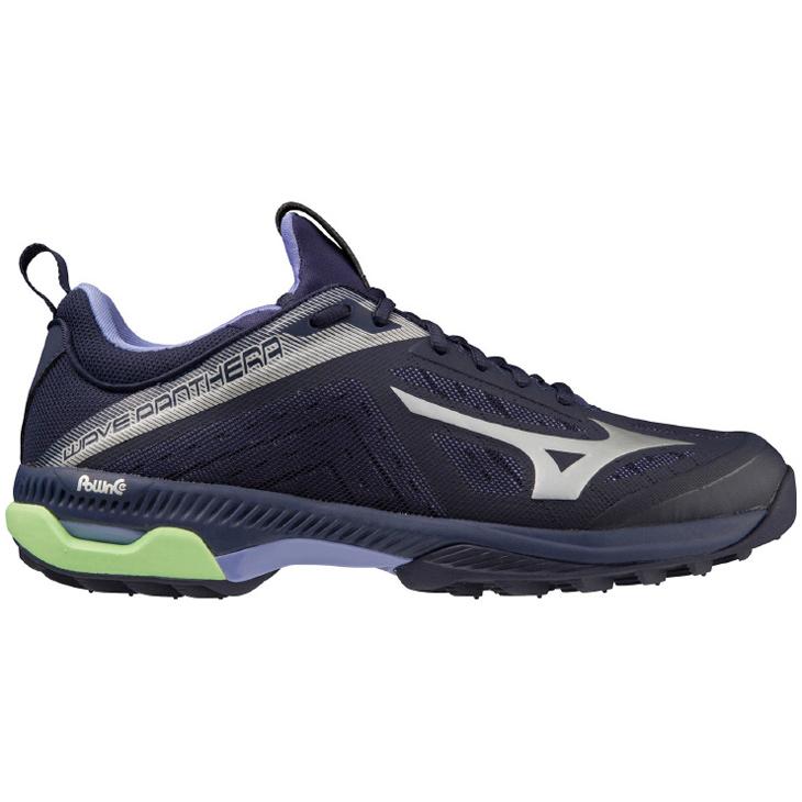 [ミズノ] ハンドボールシューズ ウエーブステルス NEO パープル/グリーン/シルバー 27.5 cm 2E MIZUNO（ミズノ） ハンドボールシューズ メンズ 靴 ウエーブステルス