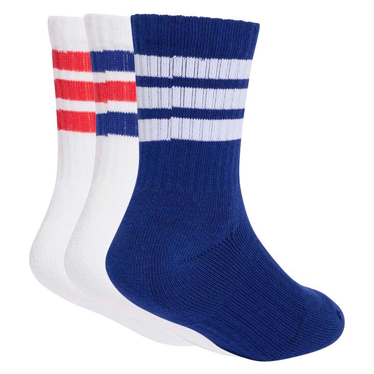 adidas（アディダス） ジュニア 靴下 3足組 キッズ 3P クルーソックス