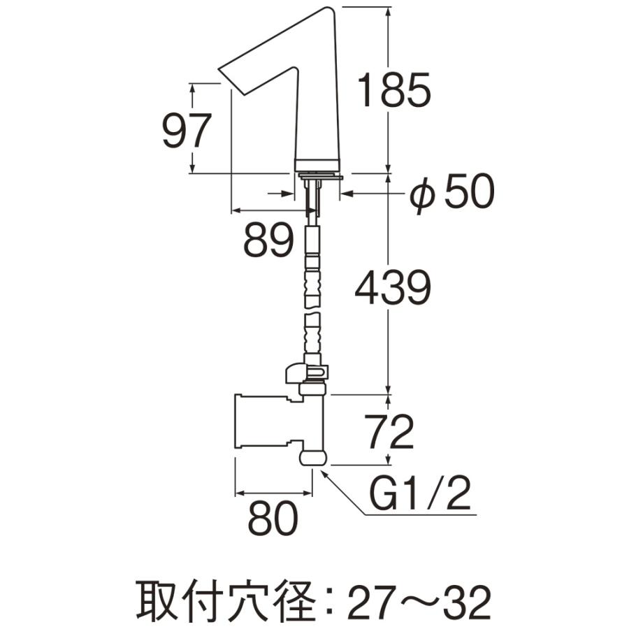SANEI SANEI(三栄水栓) EY506-13 自動水栓 : AQプラネット - 通販