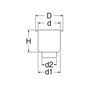 SANEI(三栄水栓) 封水50ステンレスワントラップ H530-100X50 SANEI(三栄水栓) 封水50ステンレスワントラップ H530-100X50