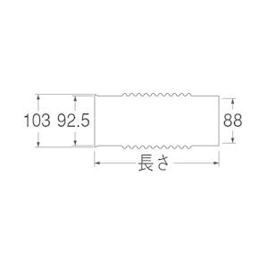 SAN-EI(三栄水栓) H6430-75X450 排水フレキ接手 トイレ用｜aq-planet｜02