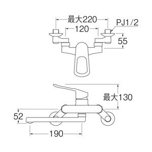 三栄水栓(SANEI) K17CE-13 シングル混合栓 キッチン用｜aq-planet｜02