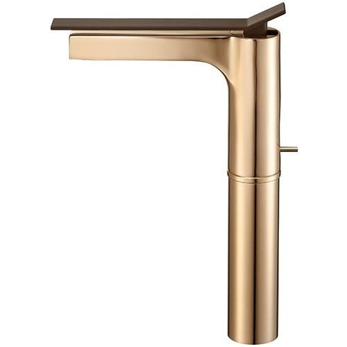 三栄水栓 (SANEI) K4732PJK-2T-CGP-13 シングルワンホール洗面混合栓 ワンホールシングルレバー式 CGP(シャンパンゴールド) YORI SUTTO 洗面所用