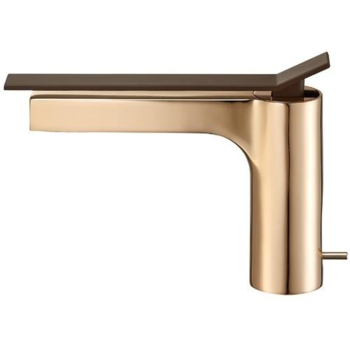 三栄水栓（SANEI） K4732PJK-CGP-13 シングルワンホール洗面混合栓 ワンホールシングルレバー式 カラー：CGP(シャンパンゴールド) YORI SUTTO 寒冷地用