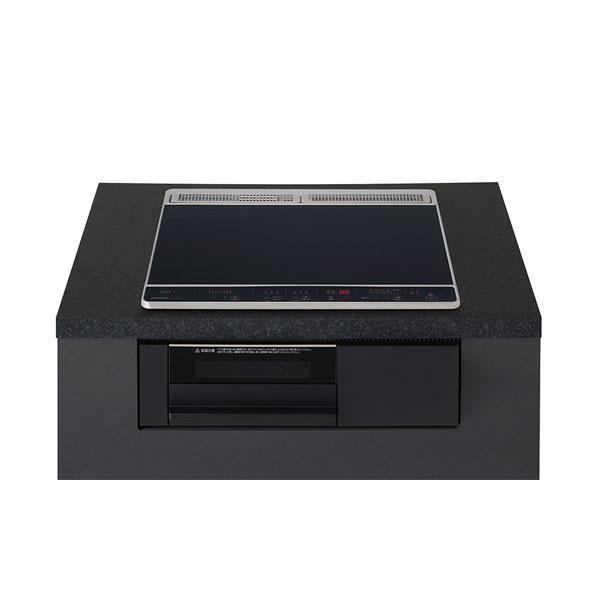 Panasonic IHクッキングヒーター KZ-N1H6AK パナソニック ビルトイン 2口IH＋ラジエント 鉄・ステンレス対応 ブラック/ブラック Panasonic（パナソニック） KZ-N1H6AK IHクッキングヒーター 幅60cm