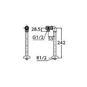 TOTO TOTO TL347C1R アングル形止水栓(共用) : AQプラネット - 通販 