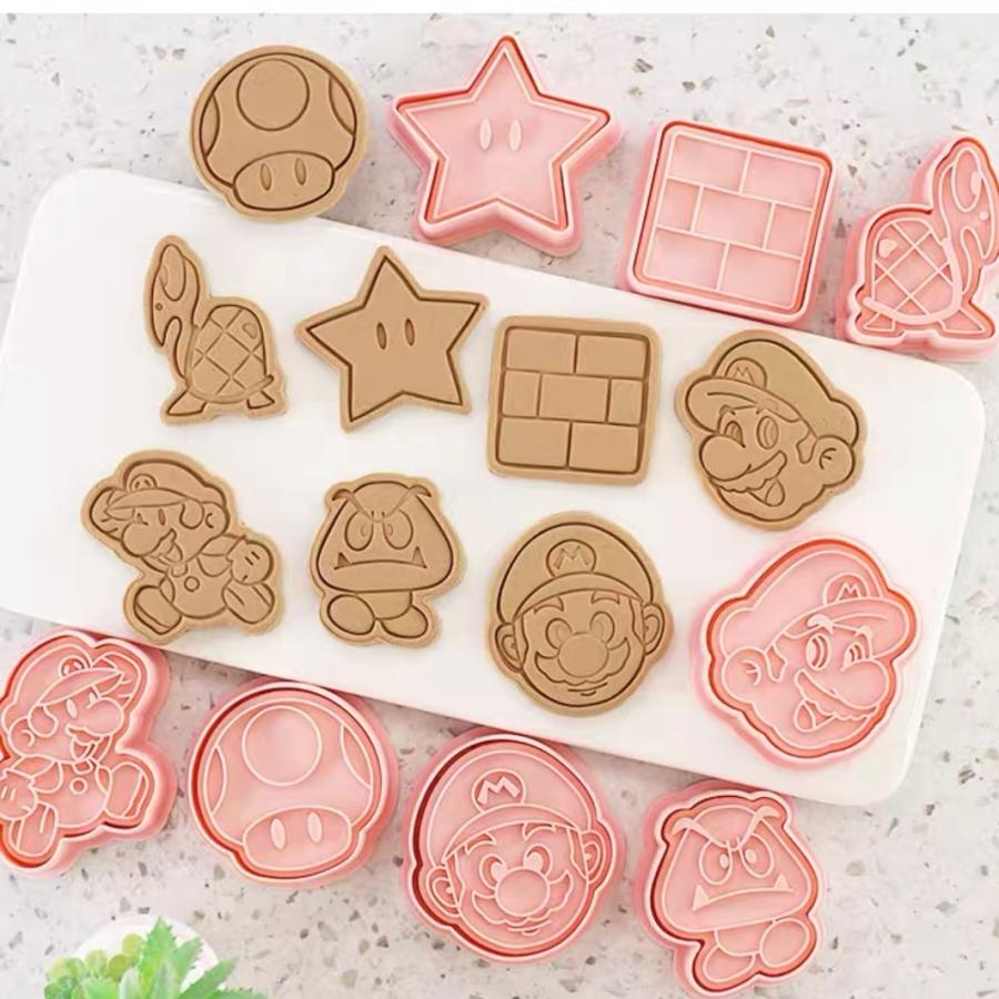 スーパーマリオ クッキー型 食パン型 抜き型 8点セット お菓子作り 可愛い バレンタイン Cookie Mario Aqcua Pesca 通販 Yahoo ショッピング