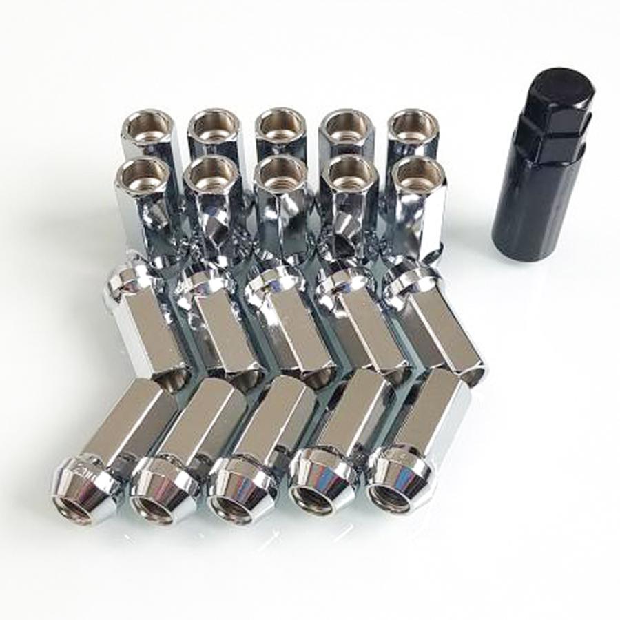 ホイールナット　レーシング ナット　貫通タイプ【メッキ】M12×P1.5　AQMF+ | 