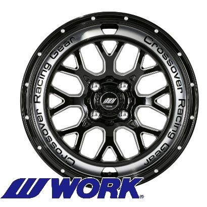 WORK CRAG CKV 14インチ 新品ホイール4本 センターキャップ同梱 WORK (4本セット) WORK CRAG CKV 14インチ 14×4.5J+45 4H-100 ブラック