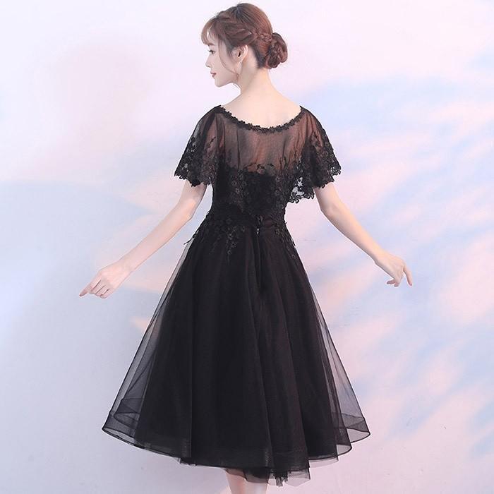パーティードレスミモレ丈結婚式2WAY大きいサイズプリンセスドレス体型カバー着痩せフォーマル二次会ワンピースフォーマル大人用演奏会発表会_3