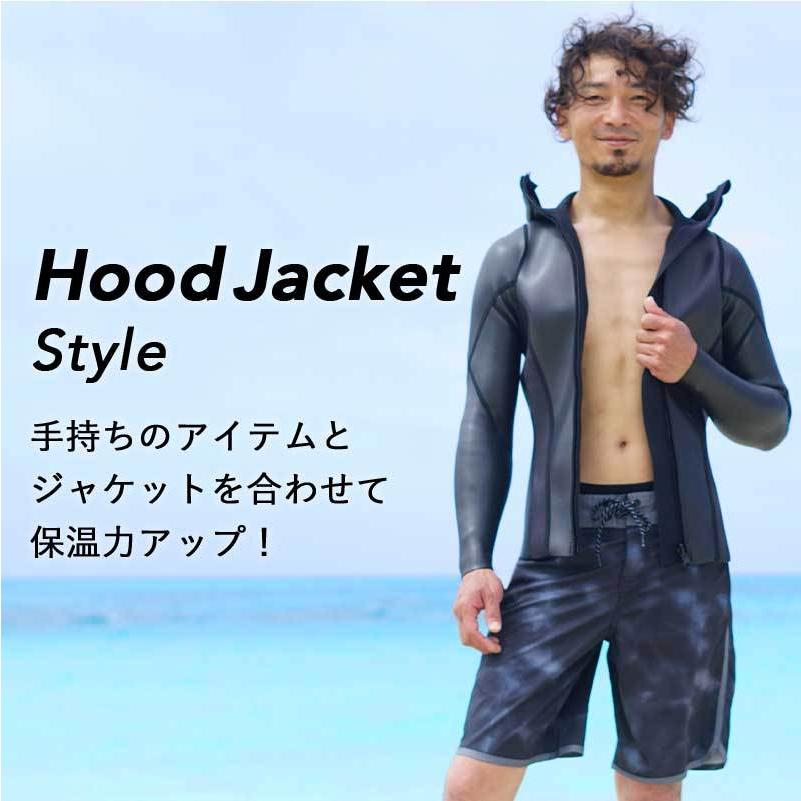 22新作モデル ウェットスーツ メンズ ロングジョン フードジャケット セット Heleiwaho ヘレイワホ Poplife 3mm 2mm ダイビング スキンダイビング シュノーケリング Aynaelda Com