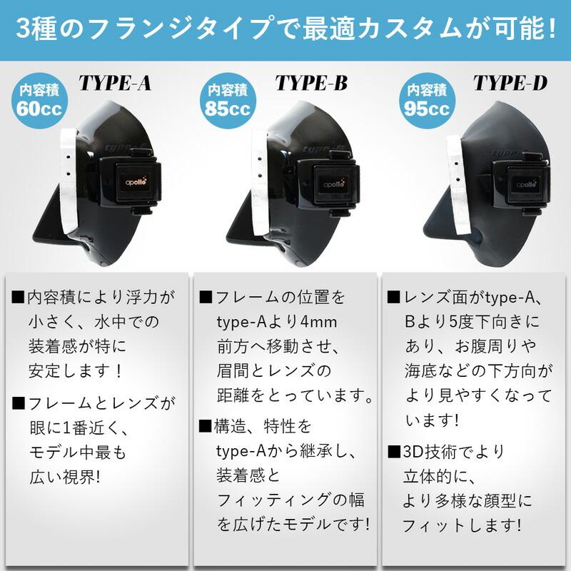 ダイビング マスク アポロ apollo バイオメタルマスク pro ダイビング マスク アポロ apollo バイオメタルマスク pro