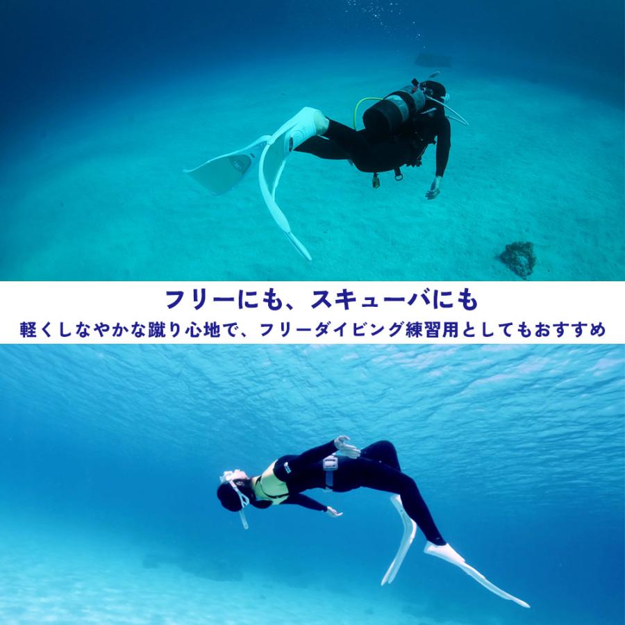 ロングフィン フリー ダイビング スキューバダイビング フィンポケット