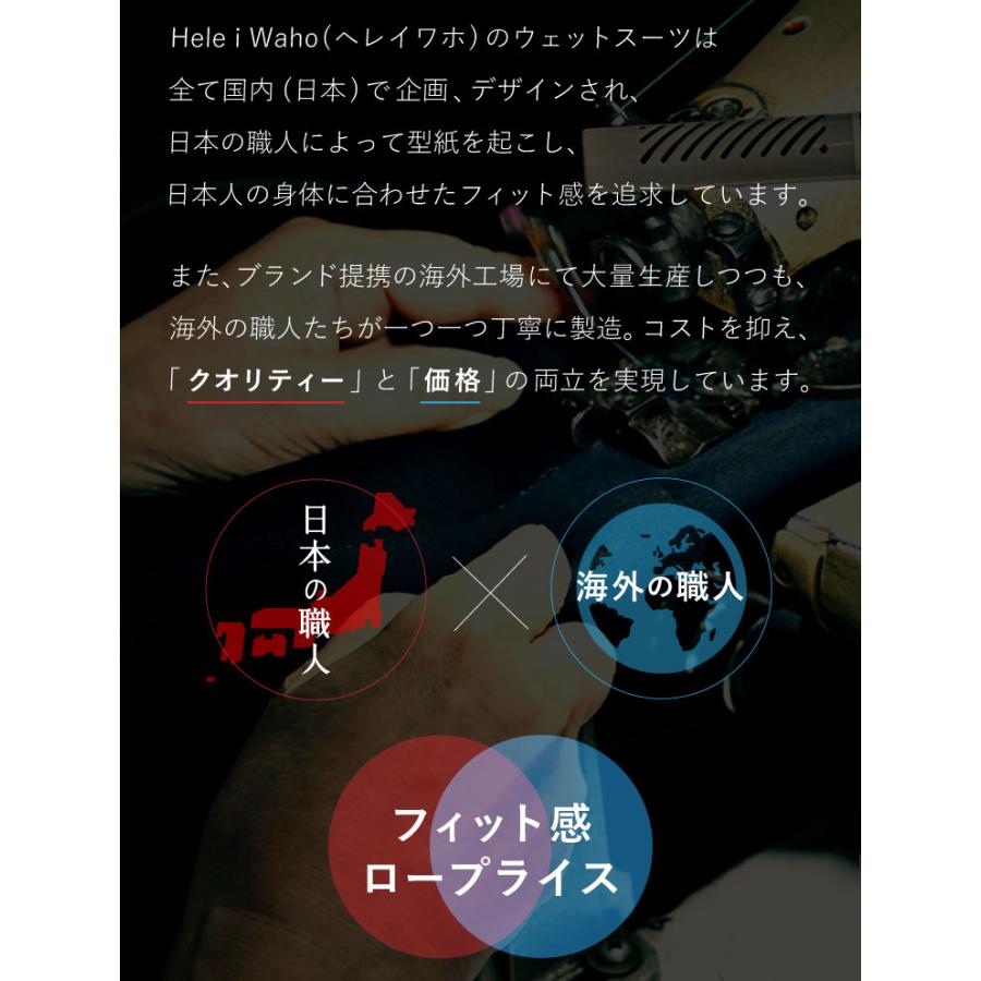 Hele i Waho ウエットスーツ フルスーツ 3mm メンズ 日本人 Hele i Waho ウエットスーツ フルスーツ 3mm メンズ 日本人