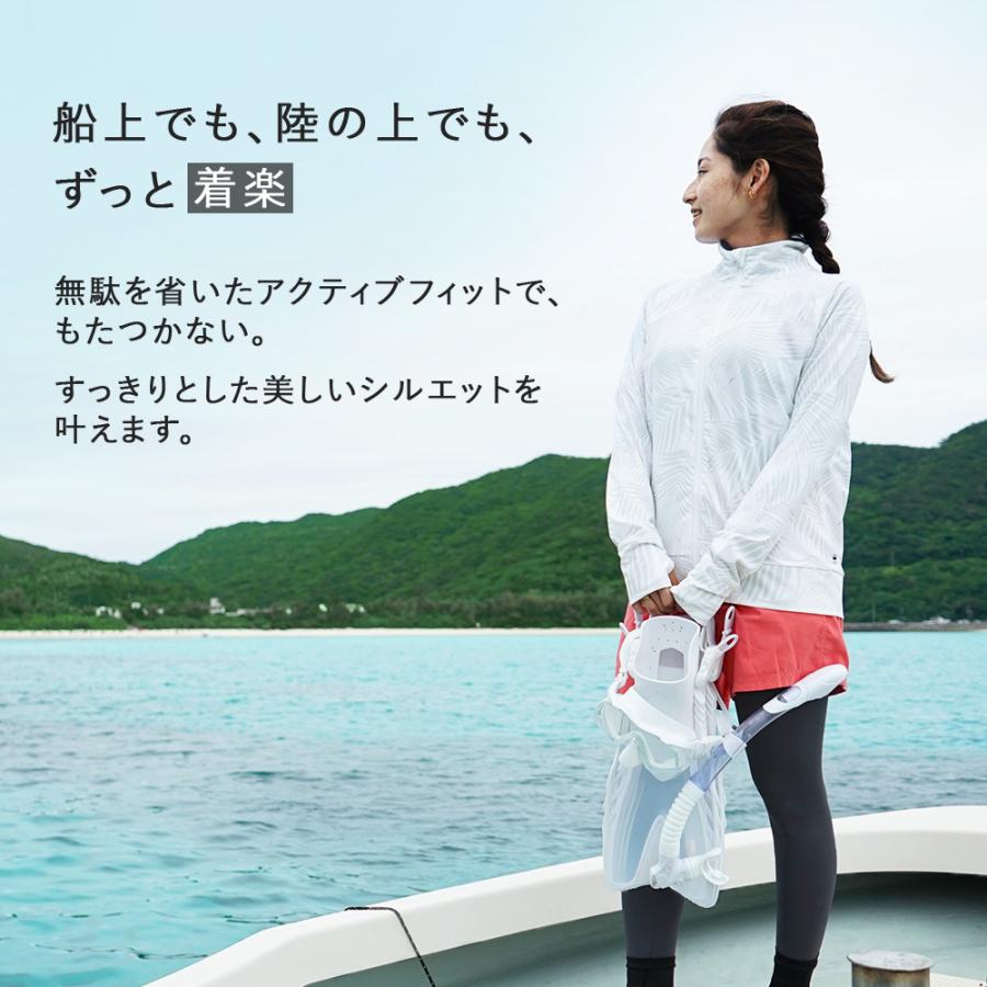 Hele i Waho（ヘレイワホ） ラッシュガード レディース 長袖 ジップ