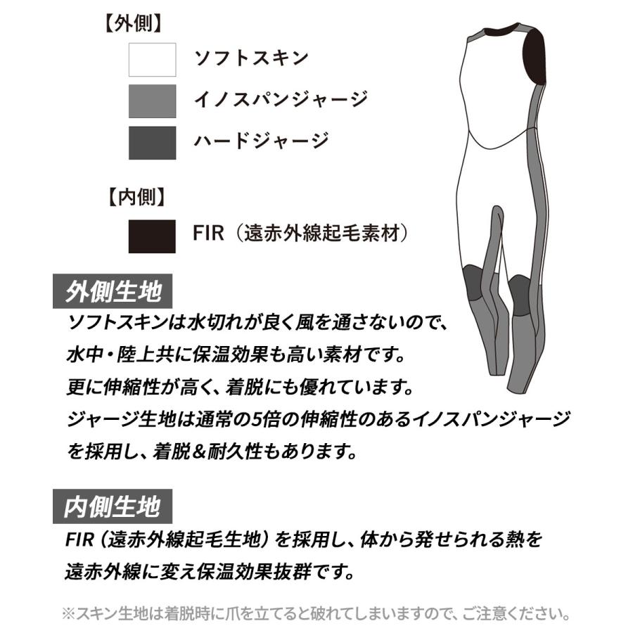GULL（ガル） ダイビング 3mm SKIN ロングジョン ウィメンズ ウェット
