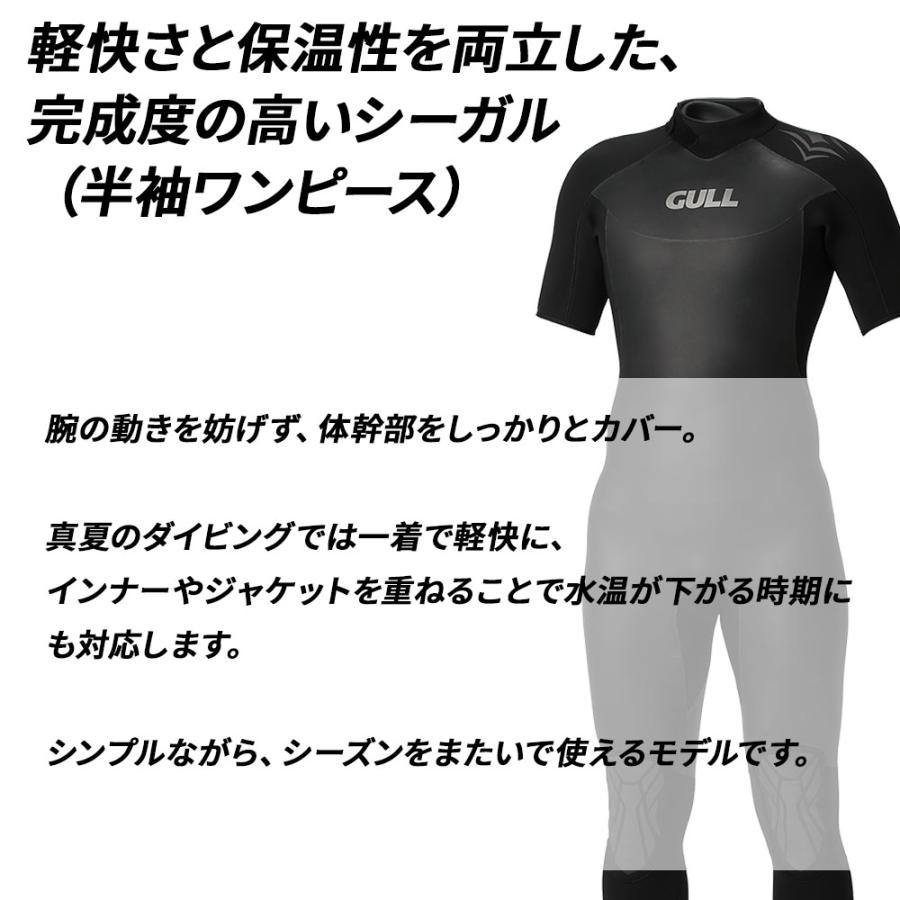GULL（ガル） 爆買 ダイビング 3mm SKIN シーガル メンズ ウェット