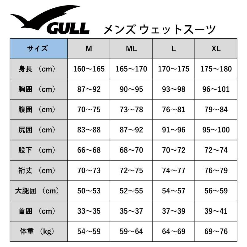 GULL（ガル） ウェットスーツ メンズ アプネアフードジャケット