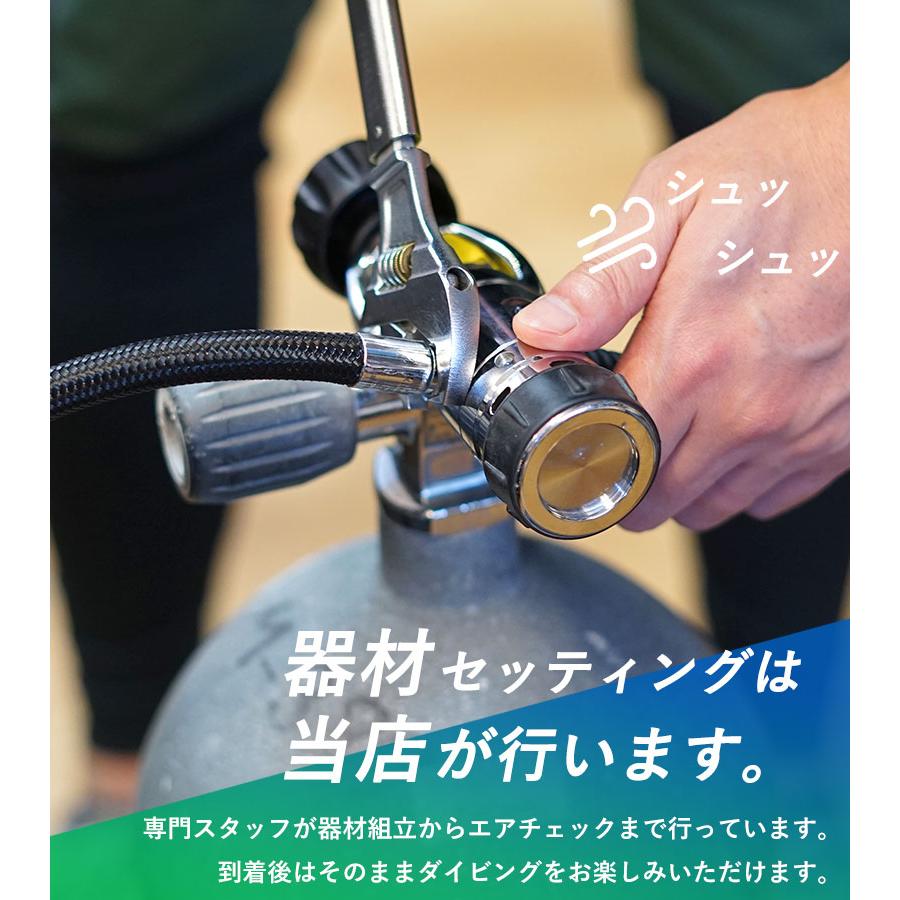 ダイビング重器材セット レギュレーター・オクトパス・ゲージ付き FLEXホース 初心者向け 買い替え ヘレイワホ 高コスパモデル [65101002]_2
