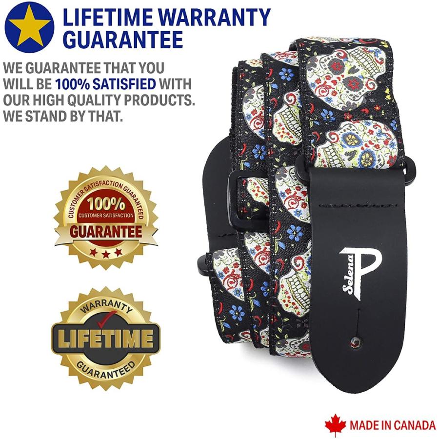 販売オーダー ストラップ ギター ベース用 スカルデザイン 8c22 正規 品 Www Cfscr Com