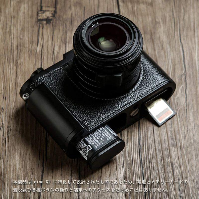 購入の正規品 PEN ライカ Leica ブラック Q2 + メタルベース + 本革