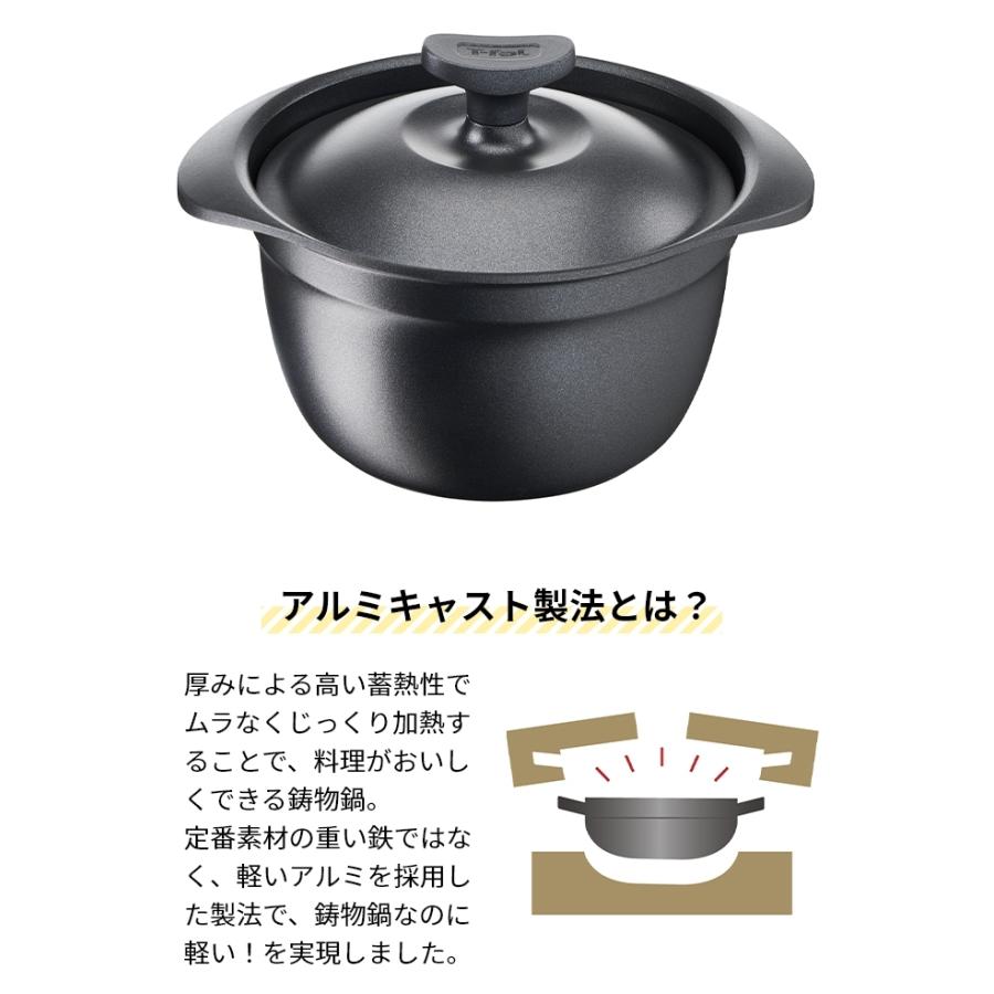 T-fal（ティファール） 炊飯鍋 ご飯鍋 ライスポット 鍋 炊飯器 3合炊き