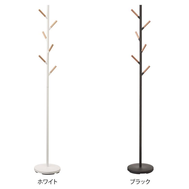 山崎実業 ポールハンガー コートハンガー PLAIN プレーン おしゃれ 木製 北欧 玄関 スリム アイアン スチール ナチュラル|セレクトショップAQUA・アクア|01