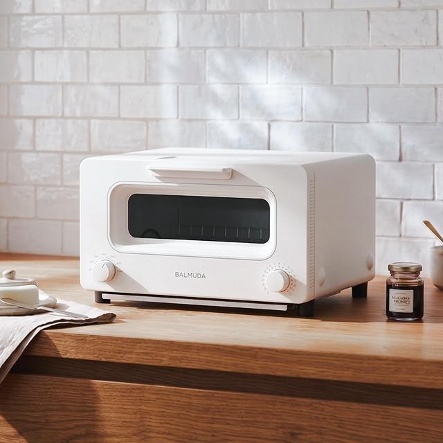 BALMUDA バルミューダ　トースター　ホワイト　ラック付き　山崎実業 BALMUDA The Toaster 無料ラッピング 正規品 バルミューダ トースター