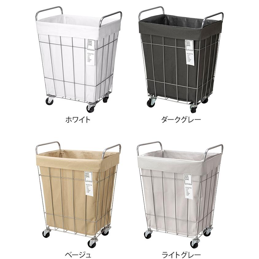 ランドリーバスケット 洗濯かご LAUNDRY SQUARE CASTER 45L 角型 移動 収納 おしゃれ インテリア｜aqua-inc｜02