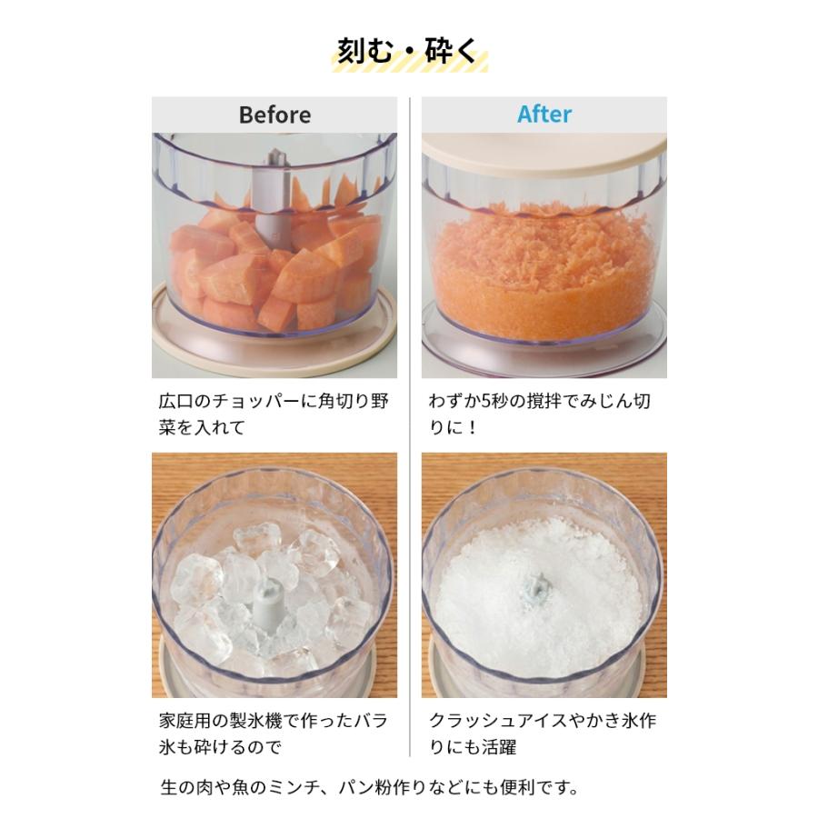 recolte（レコルト） 選べる豪華特典 フードプロセッサー ハンディ