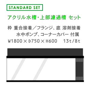 W1800×D750×H600 アクリル水槽 スタンダードセット｜aqua-labo